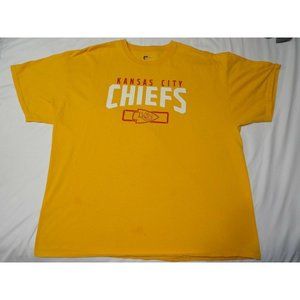 Kansas City Chiefs XL Yellow Shirt Short Sleeve NFL